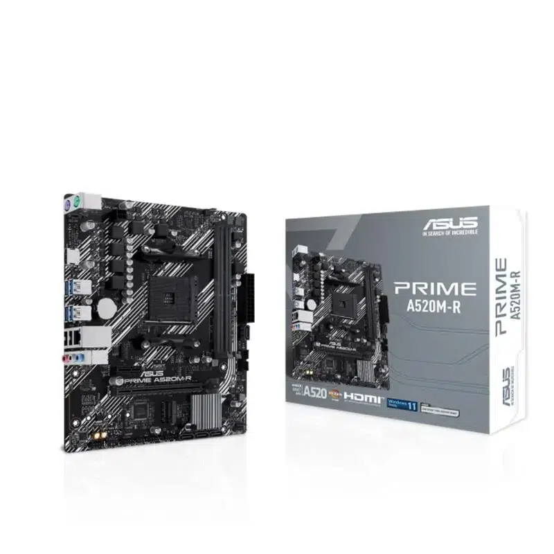 ASUS PRIME A520M-R DDR4 5100MHZ 1XHDMI 1XM.2 USB2.0 MATX AM4 (AMD AM4 5000/4000 /3000 SERİLERİ İLE UYUMLU)