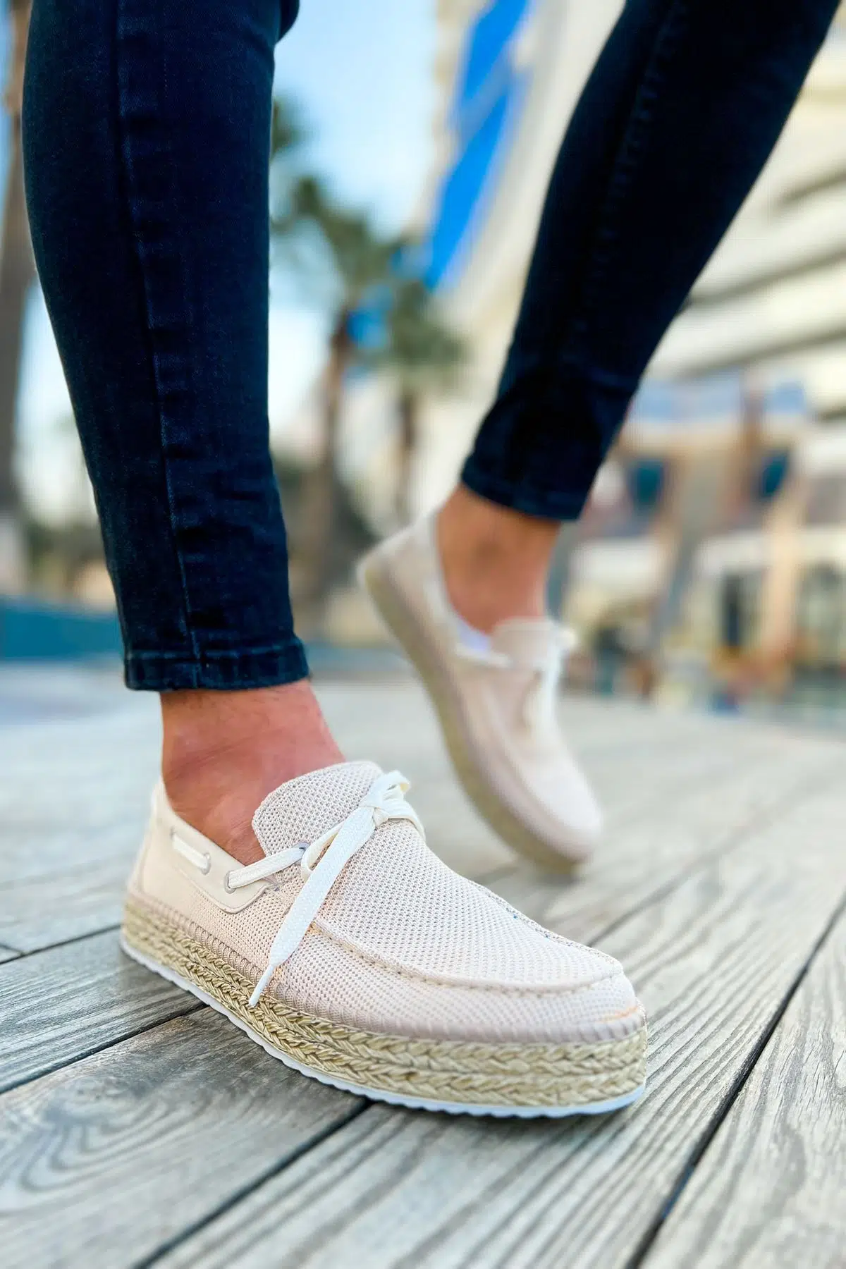 CH311 - Espadril Erkek Ayakkabı BEJ 42 NUMARA