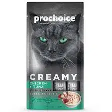 Creamy Tavuklu ve Ton Balıklı Sıvı Kedi Ödül Maması 1 Adet-4x15 Gr