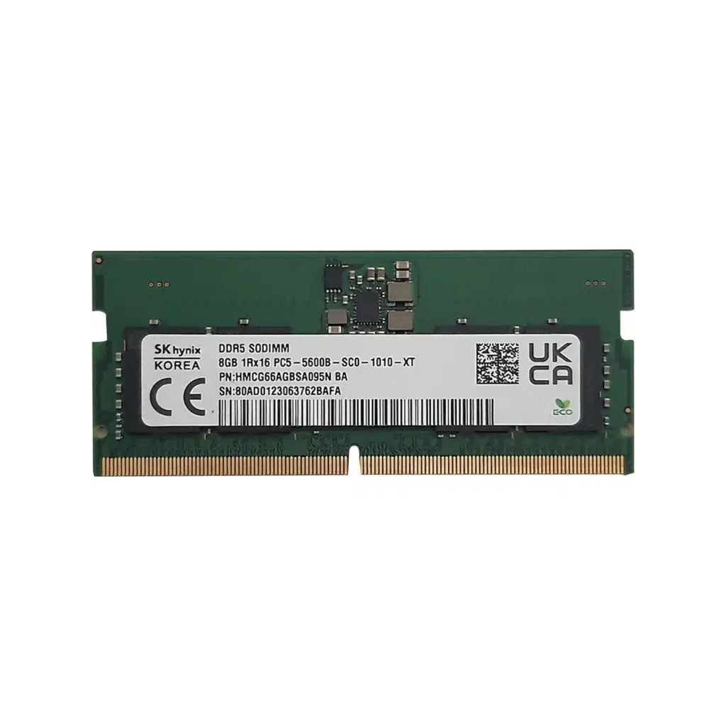 HYNIX HMCG66AGBSA092N, 8Gb, 5600Mhz, DDR5, Sodimm Notebook RAM, 1,1V, CL40
