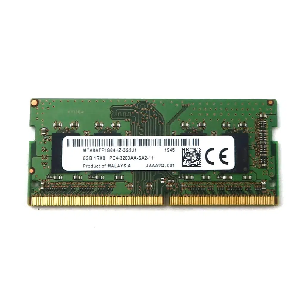 MICRON MTA8ATF1G64HZ-3G2J1, 8Gb, 3200Mhz, DDR4, Sodimm Notebook RAM, 1,2V, CL22