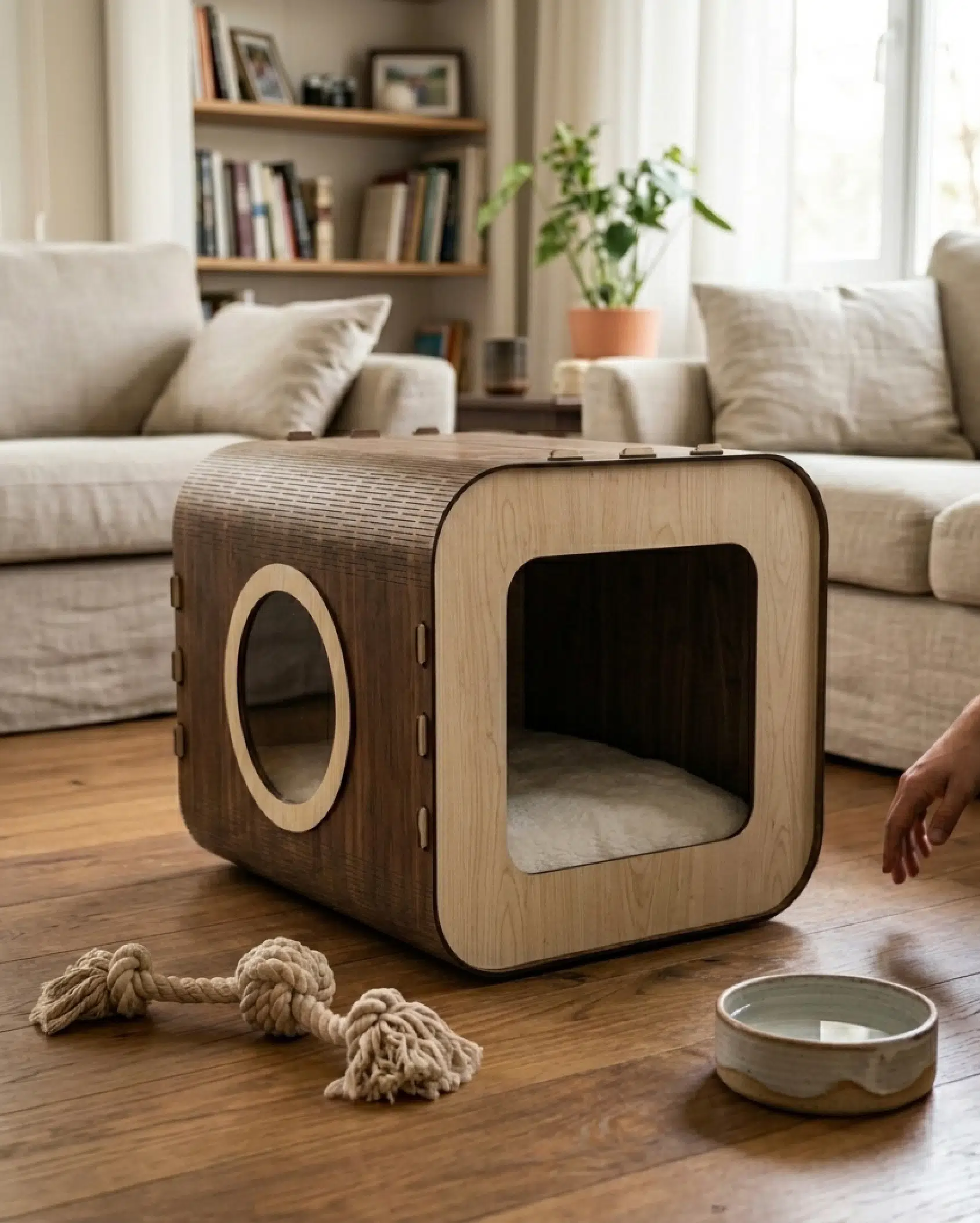 Özel Tasarım Fusion MDF Kedi Evi