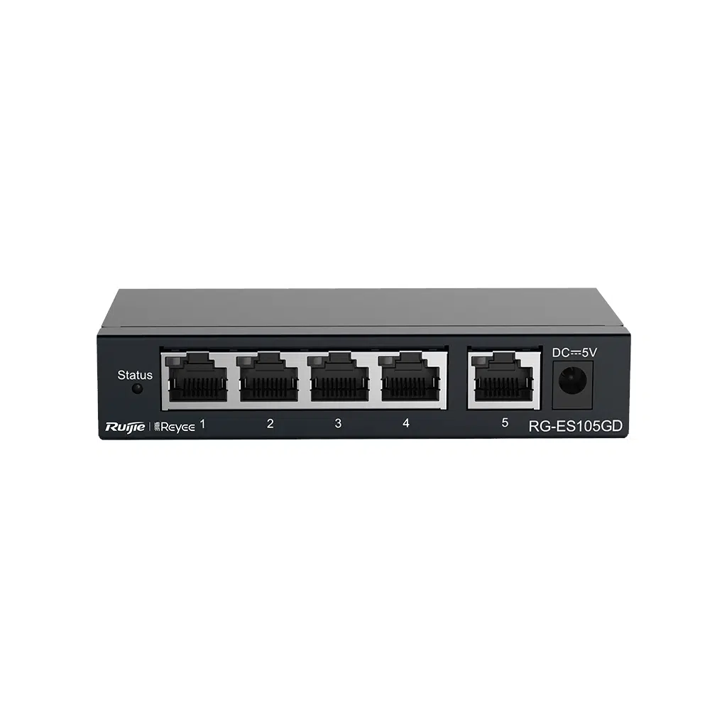 RUIJIE REYEE RG-ES105GD 5 Port GigaBit Switch Metal Kasa