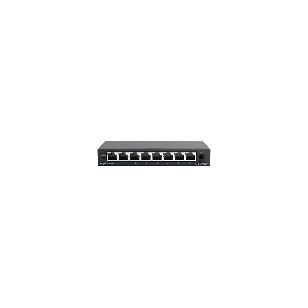 RUIJIE REYEE RG-ES108GD 8 Port GigaBit Switch Metal Kasa